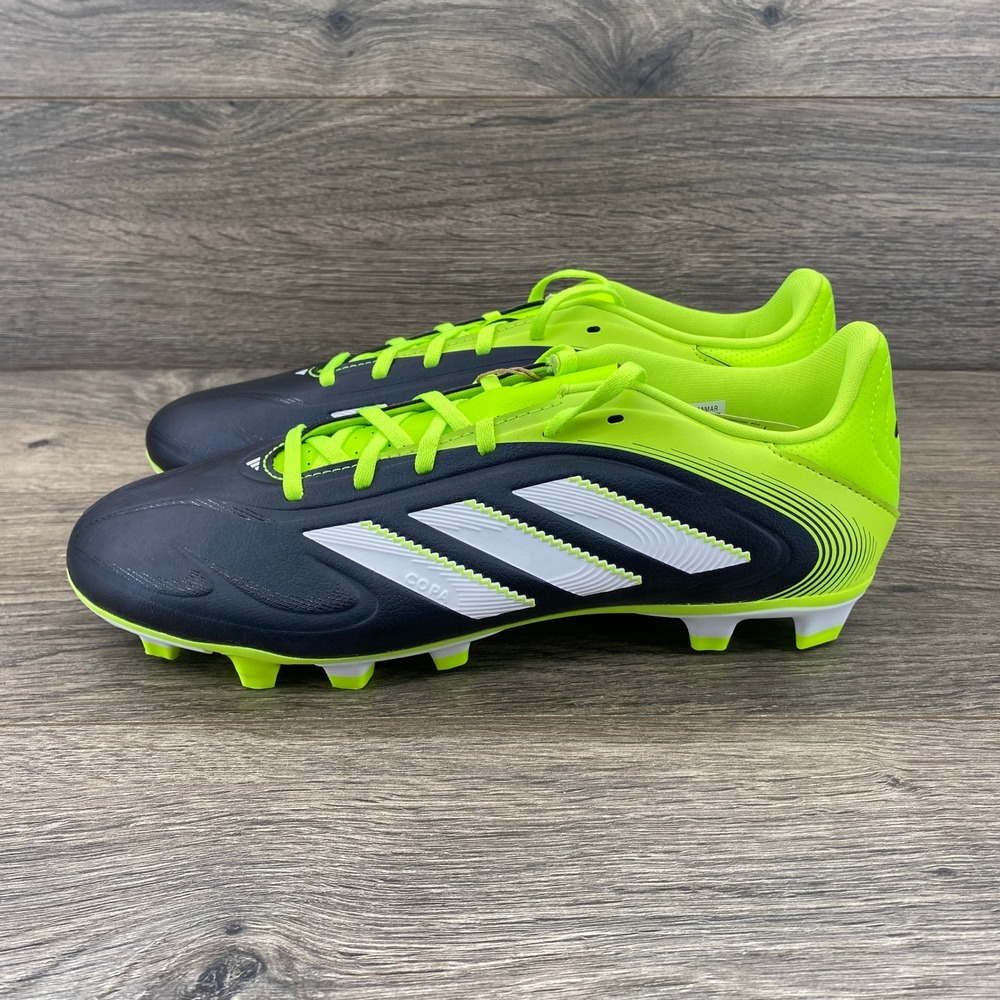adidas Men’s Black and Neon Green Soccer Cleats